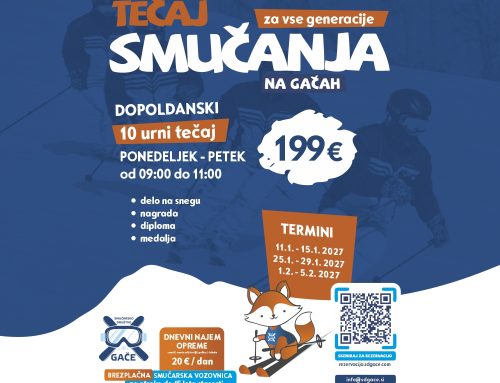 10 URNI TEČAJ SMUČANJA ZA VSE GENERACI